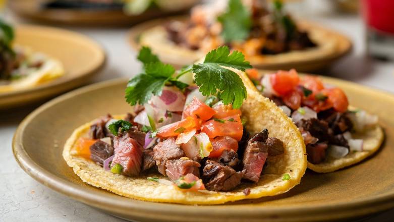 Order CARNE ASADA STREET TACOS (3) food online from Sol store, Los Angeles on bringmethat.com