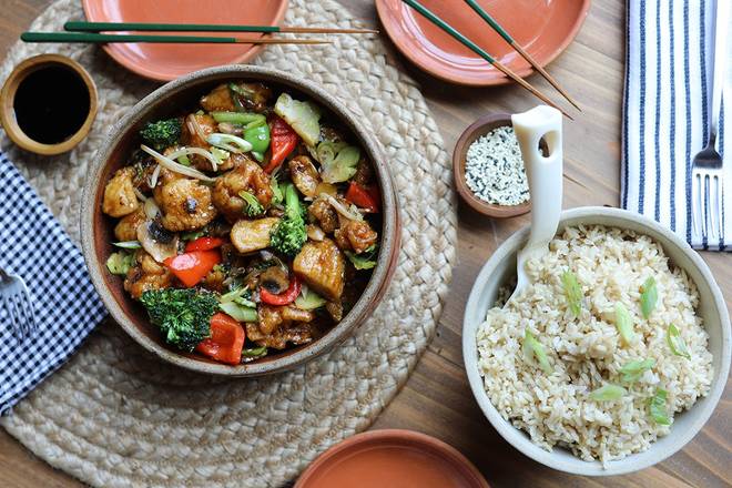 Order Teriyaki Chicken Meal food online from Lazy Dog Restaurant & Bar store, Boca Raton on bringmethat.com
