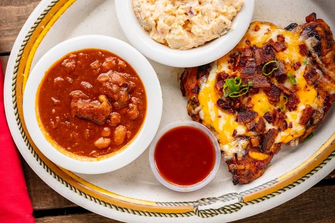 Order Chicken Breast Dinner food online from Bad to The Bone BBQ store, San Juan Capistrano on bringmethat.com