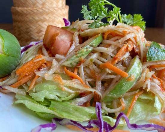 Order Tum lao* (ตำลาว) food online from Charm Thai Restaurant store, Silver Spring on bringmethat.com