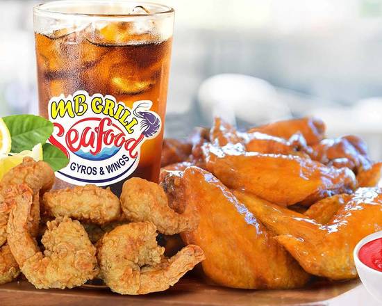 Order Wings (5 pcs) and Shrimp (10 pcs) food online from Mb Grill store, Pinellas Park on bringmethat.com