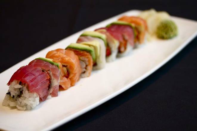 Order Rainbow Roll food online from Douzo store, Boston on bringmethat.com