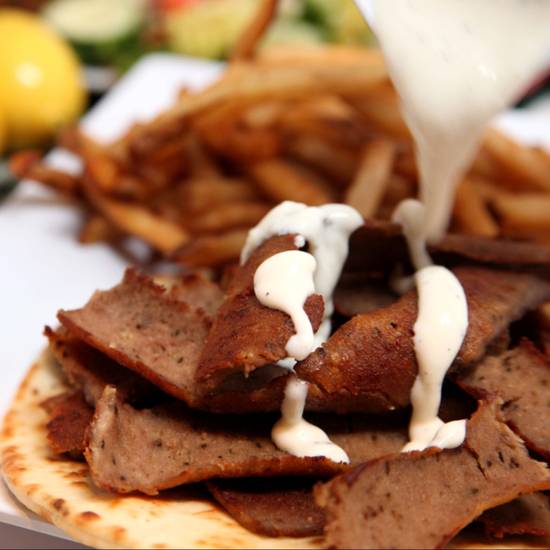 Order Yéro Plate food online from Zorba Café store, Washington on bringmethat.com