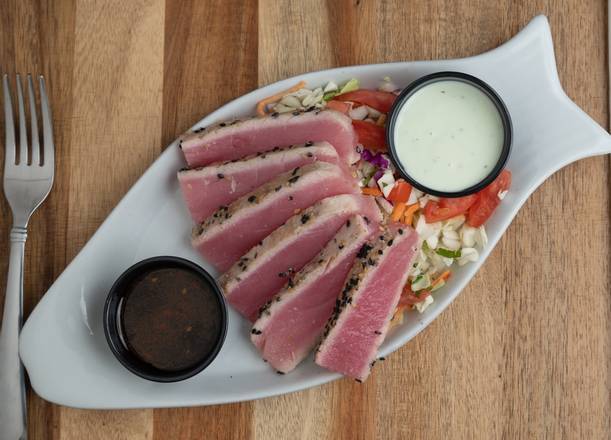 Order Sesame Ahi Tuna food online from Whiteys Fish Camp store, Fleming Island on bringmethat.com
