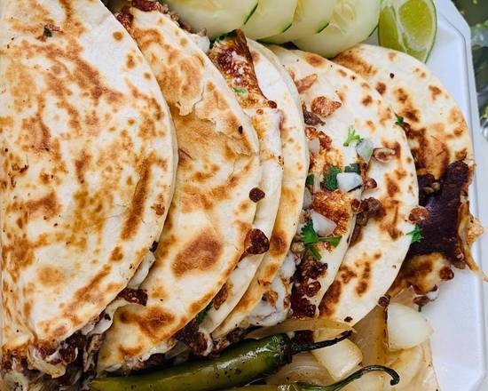 Order Quesadillas food online from TAQUERIA LA PAPA store, Des Moines on bringmethat.com