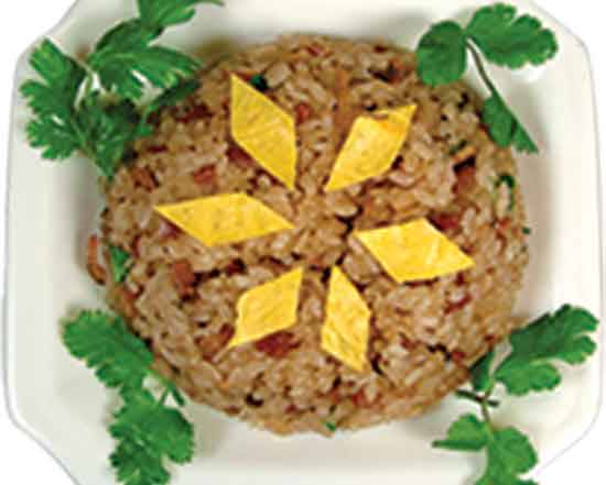 Order 生炒糯米飯 Stir Fried Sticky Rice w/ Preserved Meat food online from J Zhou store, Tustin on bringmethat.com