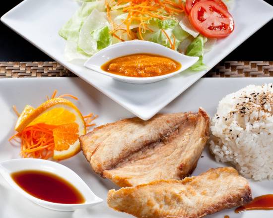 Order Fish Teriyaki food online from Akashi Japanese Restaurant store, Miami on bringmethat.com