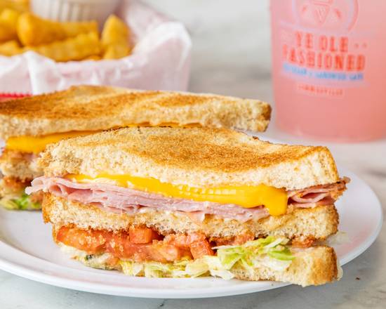 Order Ham with Cheese Sandwich food online from Ye Ole Fashioned Ice Cream and Sandwich Cafe store, Summerville on bringmethat.com