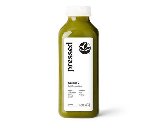 Order Greens 2 | Apple Lemon Kale Juice food online from Pressed store, Beverly Hills on bringmethat.com
