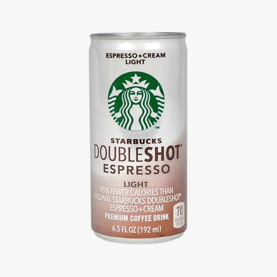Order Starbucks Espresso and Cream Light Doubleshot Espresso food online from Santa Monica Liquor store, Santa Monica on bringmethat.com