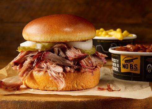 Order Pulled Pork Sandwich Plate food online from Dickey Barbecue Pit store, Orlando on bringmethat.com