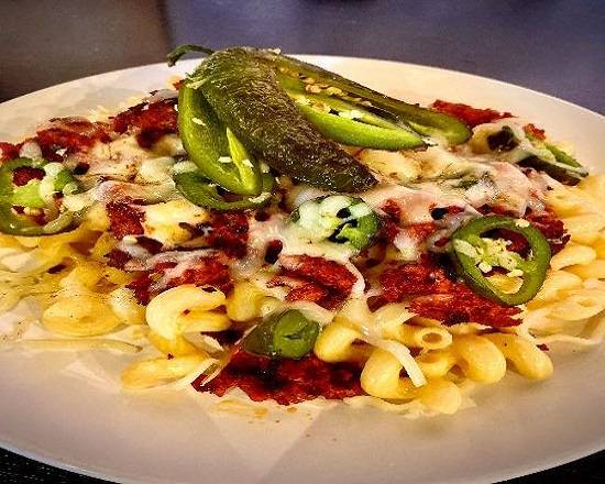 Order Chorizo Jalapeno Mac food online from Cheezie Mac store, Des Plaines on bringmethat.com
