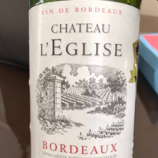 Order Chateau L'Eglise Bordeaux food online from Santa Monica Liquor store, Santa Monica on bringmethat.com