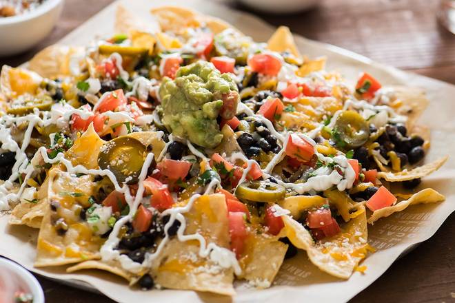 Order Half Nachos food online from Sharky's Woodfired Mexican Grill store, Los Angeles on bringmethat.com