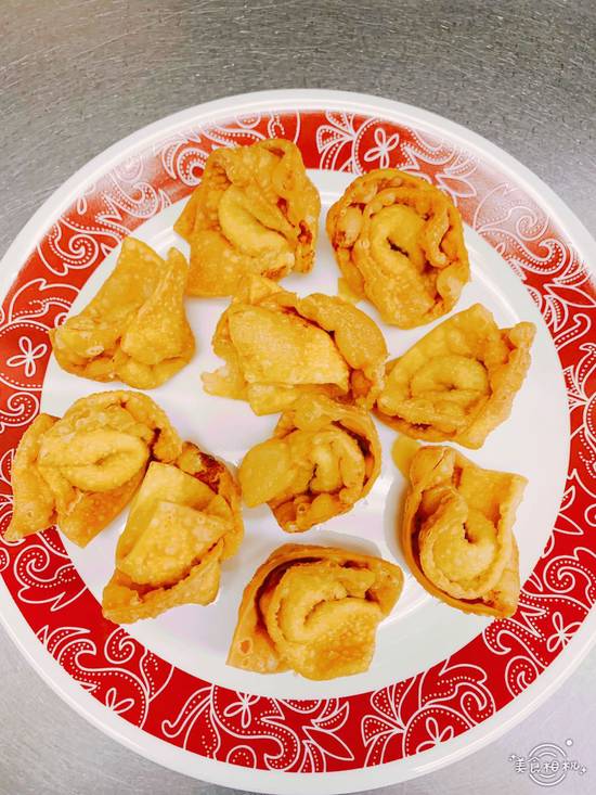 Order Fried Wontons (10 pcs) food online from New King Chef store, Nutley on bringmethat.com