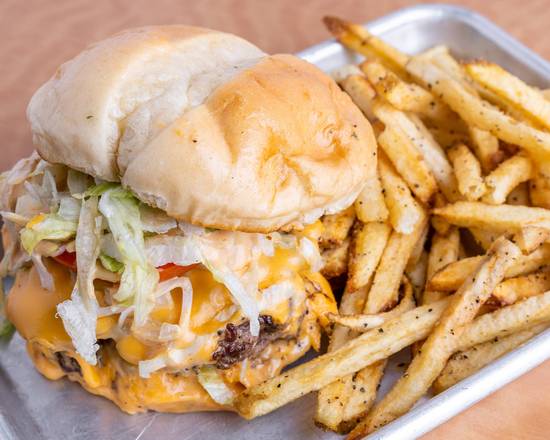 Order Hall of Fame Burger food online from The Downtown Hall of Fame store, Hutto on bringmethat.com