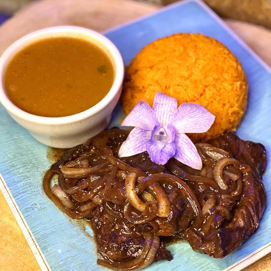 Order Bistec palomilla food online from Terra Luna Cafe store, Providence on bringmethat.com