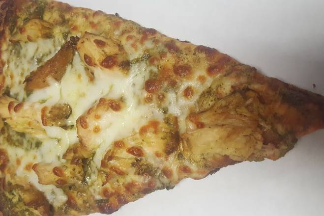 Order XL Chicken Pesto Slice food online from Nobhill Pizza & Shawerma store, San Francisco on bringmethat.com