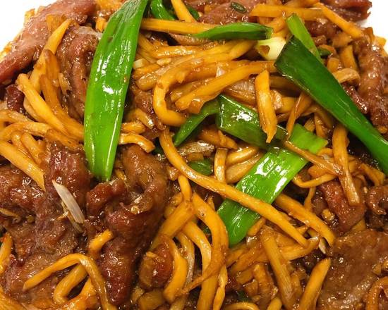 Order Ginger and Onion Beef food online from China A Go Go store, Las Vegas on bringmethat.com