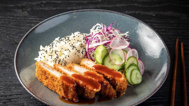 Order Chicken Katsu Entrée food online from Bokuchan Japanese Curry House store, Chicago on bringmethat.com
