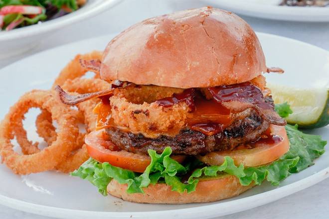 Order Wild West Burger food online from The Broken Yolk Cafe store, TEMECULA on bringmethat.com