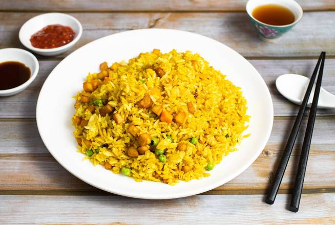 Order Curry Fried Rice food online from Enjoy Vegetarian Restaurant store, San Francisco on bringmethat.com