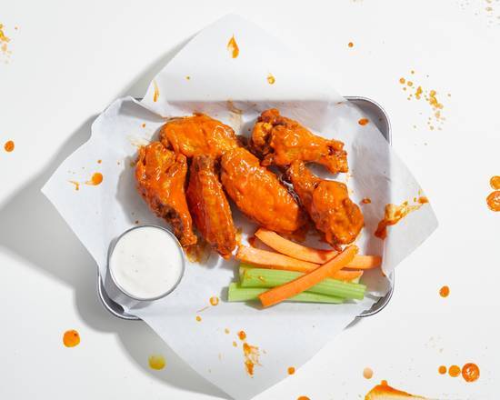 Order Bone-in Chicken Wings (6) food online from Killer Wings store, Lake Forest on bringmethat.com