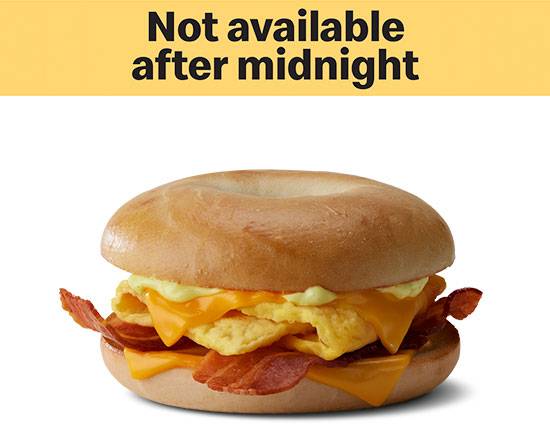 Order Bacon Egg Cheese Bagel food online from Mcdonald'S® store, Alexandria on bringmethat.com