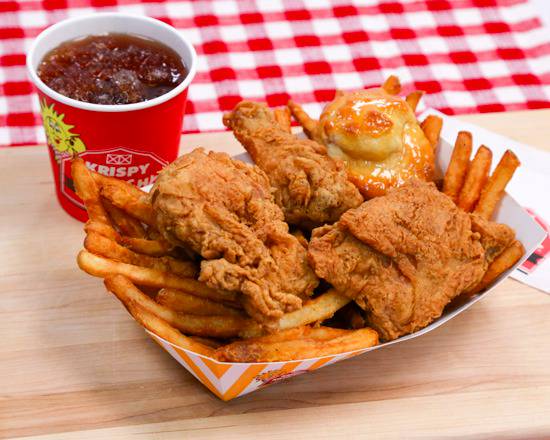 Order 3 Pieces Mix - Combo food online from Krispy Krunchy Chicken store, Doraville on bringmethat.com