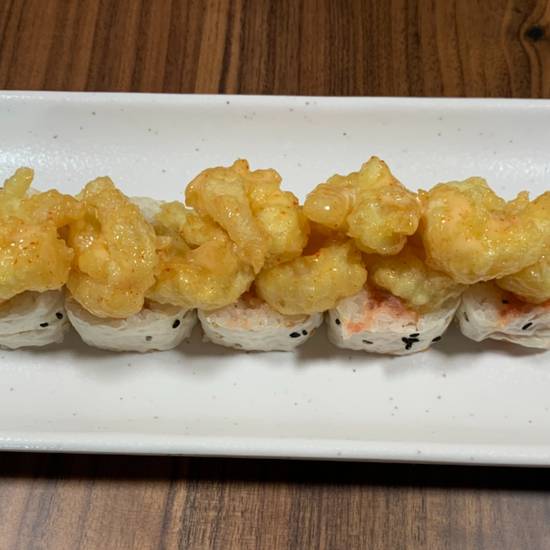 Order Spicy Tuna with Popcorn Shrimp Tempura Roll  food online from Sushi Katsu-Ya store, Seattle on bringmethat.com