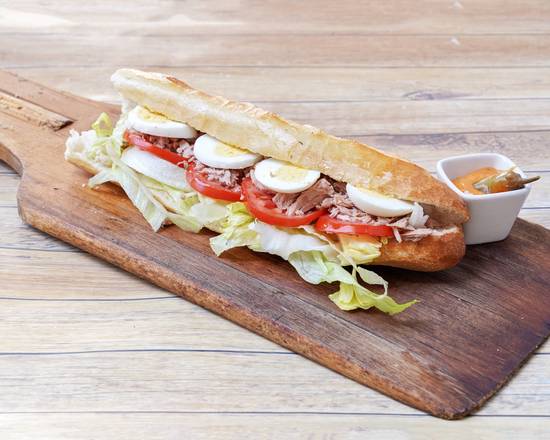 Sandwich crudités thon