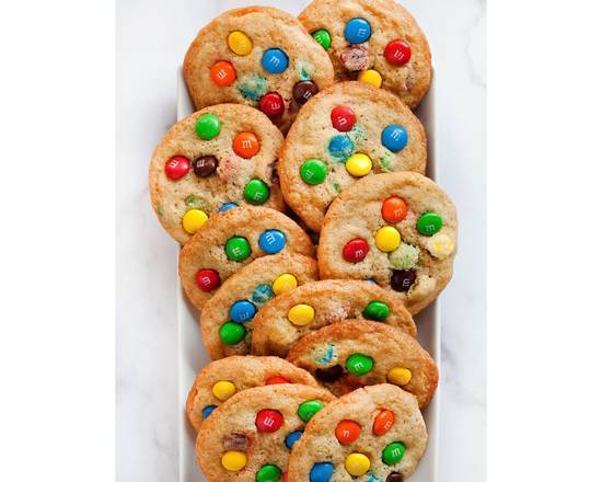 Order Handmade X-Large Pack of M&M Cookies food online from Valbella Midtown store, New York on bringmethat.com