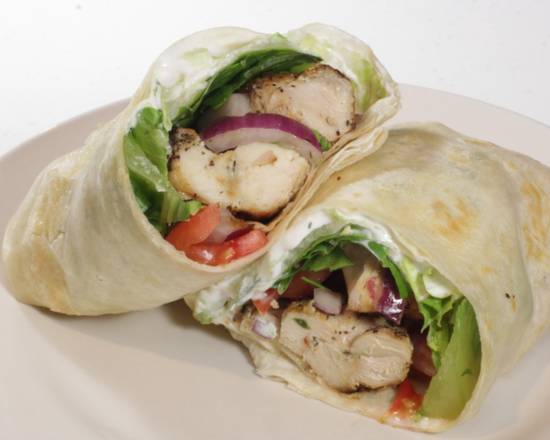 Order Chicken Kabob Wrap food online from Koko's Mediterranean Grille store, Chicago on bringmethat.com