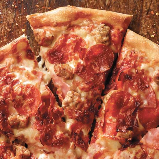 Order All Meat Pizza food online from Marcos Pizza store, Aurora on bringmethat.com