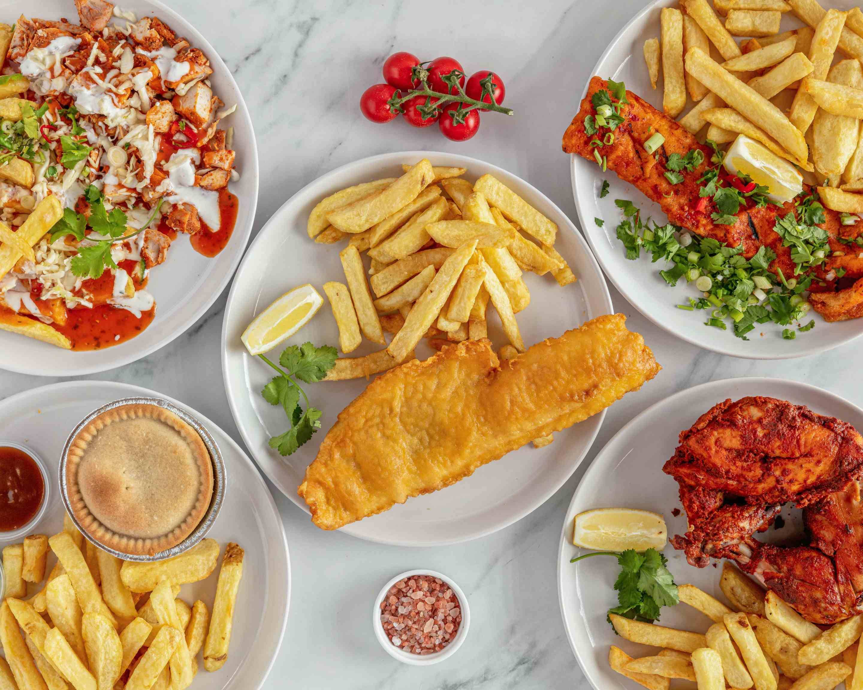 Jolly Rogers Fish and Chips Menu Takeaway in Salford Delivery Menu