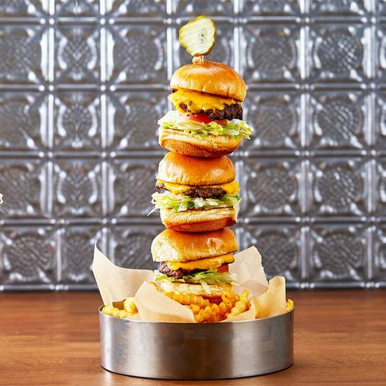 Order Cheeseburger Slider Tower food online from Granite City store, Kansas City on bringmethat.com