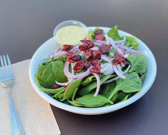 Order Baby Spinach Simple Salad food online from Tin Leaf Fresh Kitchen store, Carlsbad on bringmethat.com