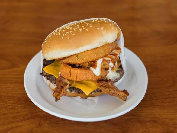 Order Western Bacon Cheeseburger food online from Norm's Famous Charbroiled Hamburgers store, Whittier on bringmethat.com