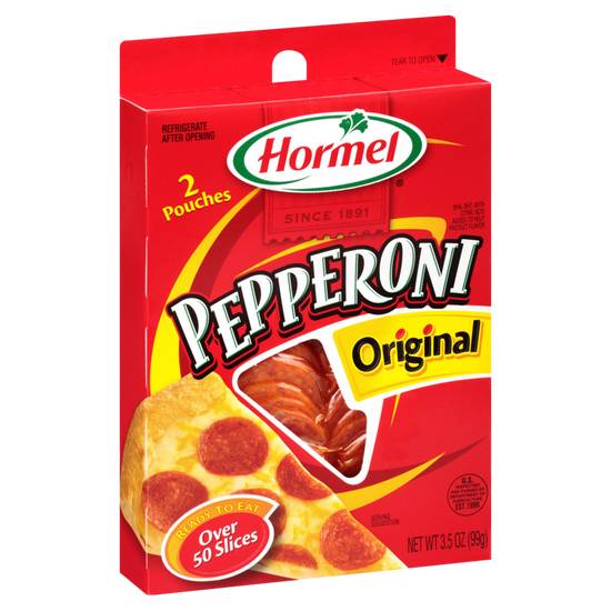 Order Hormel Original Pepperoni Slices 3.5oz food online from Everyday Needs by Gopuff store, Boston on bringmethat.com