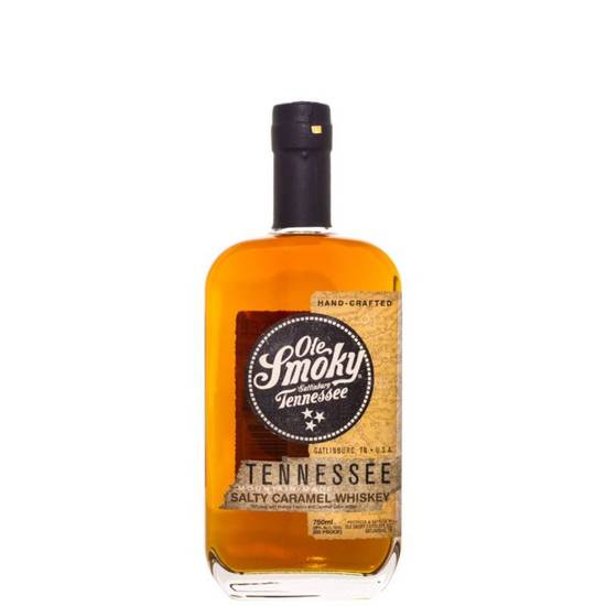 Order OLE SMOKY SALTED CARAMEL WHISKEY 50ML 30% ABV  food online from Princess Liquors store, Port Saint Lucie on bringmethat.com