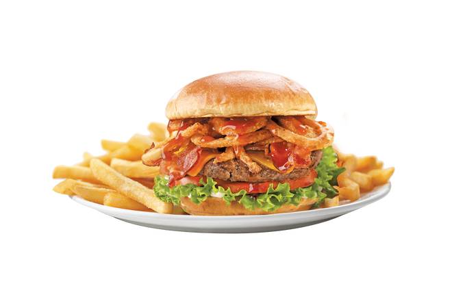 Order Honey BBQ Burger food online from Friendly store, Johnstown on bringmethat.com