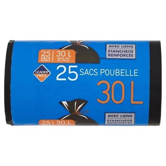 25 sacs poubelle 30 L