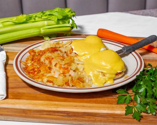 Order Egg Benedict food online from Emily Family Restaurant store, Palm Harbor on bringmethat.com
