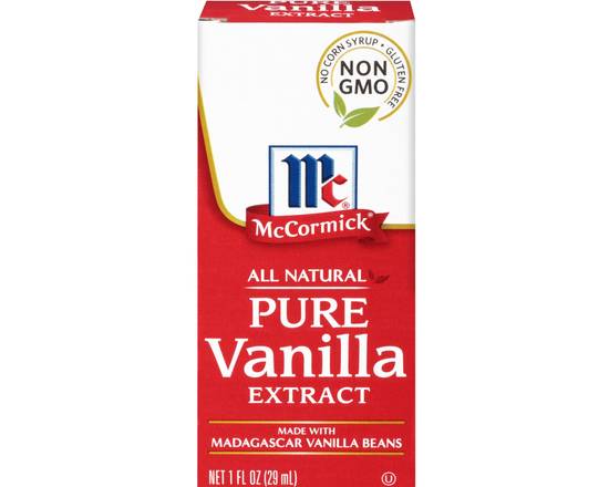 Order McCormick  Pure Vanilla Extract 1 fl oz food online from Fresko Market store, Miami on bringmethat.com