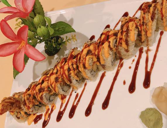 Order Highway 19 Roll (10pcs) food online from Shogun Japanese Restaurant store, Palm Harbor on bringmethat.com
