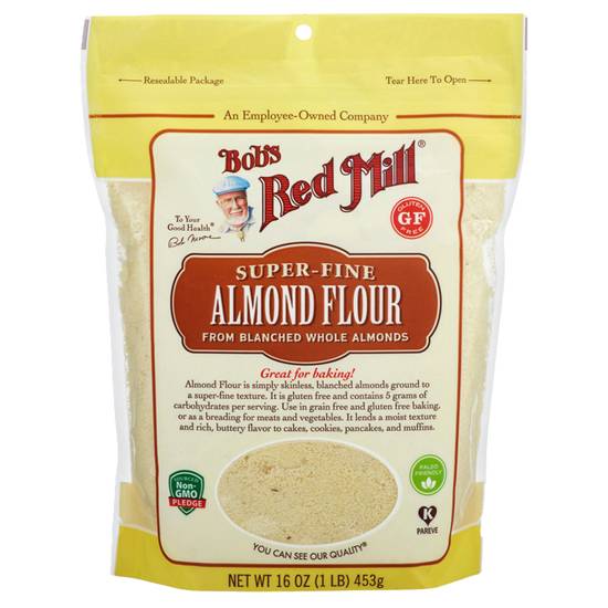 Order Bob's Red Mill Super Fine Blanched Almond Flour 16oz food online from Everyday Needs By Gopuff store, Fairfield on bringmethat.com