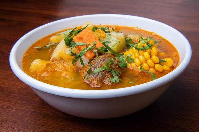 Order Caldo de Res food online from El Tipico Quetzal Cafeteria store, West Palm Beach on bringmethat.com