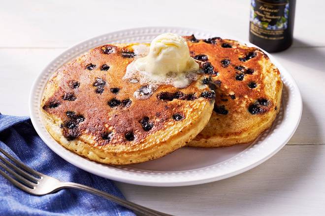 Order Wild Maine Blueberry Pancakes – Two food online from The Pancake Kitchen By Cracker Barrel store, Topeka on bringmethat.com
