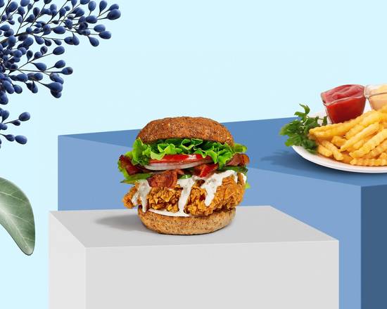 Order Baconing Cluck Sandwich  food online from Fun Fried Chicken store, Minneapolis on bringmethat.com