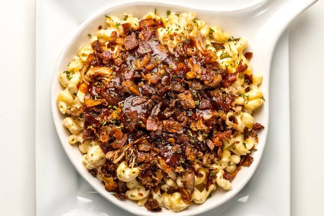 Order Pulled Pork N Bacon Mac N Cheese food online from Arooga's Route 11 store, Mechanicsburg on bringmethat.com